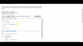 CodingBat WarmUp1 front3