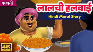 लालची हलवाई | Hindi Kahaniya | Stories in Hindi | Moral Stories | Panchtantra Ki Kahani