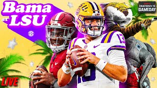 LIVE 🚨 No. 11 Alabama - No. 14 LSU | Who can keep their CFP hopes alive? | Countdown to Gameday