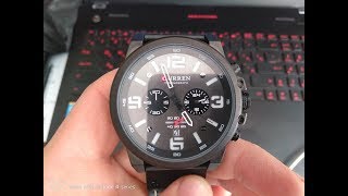 Китайские часы хронограф с aliexpress.CURREN Chronograph m:8314