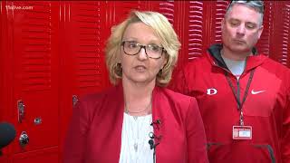 Students return to Dalton High School to gather belongings
