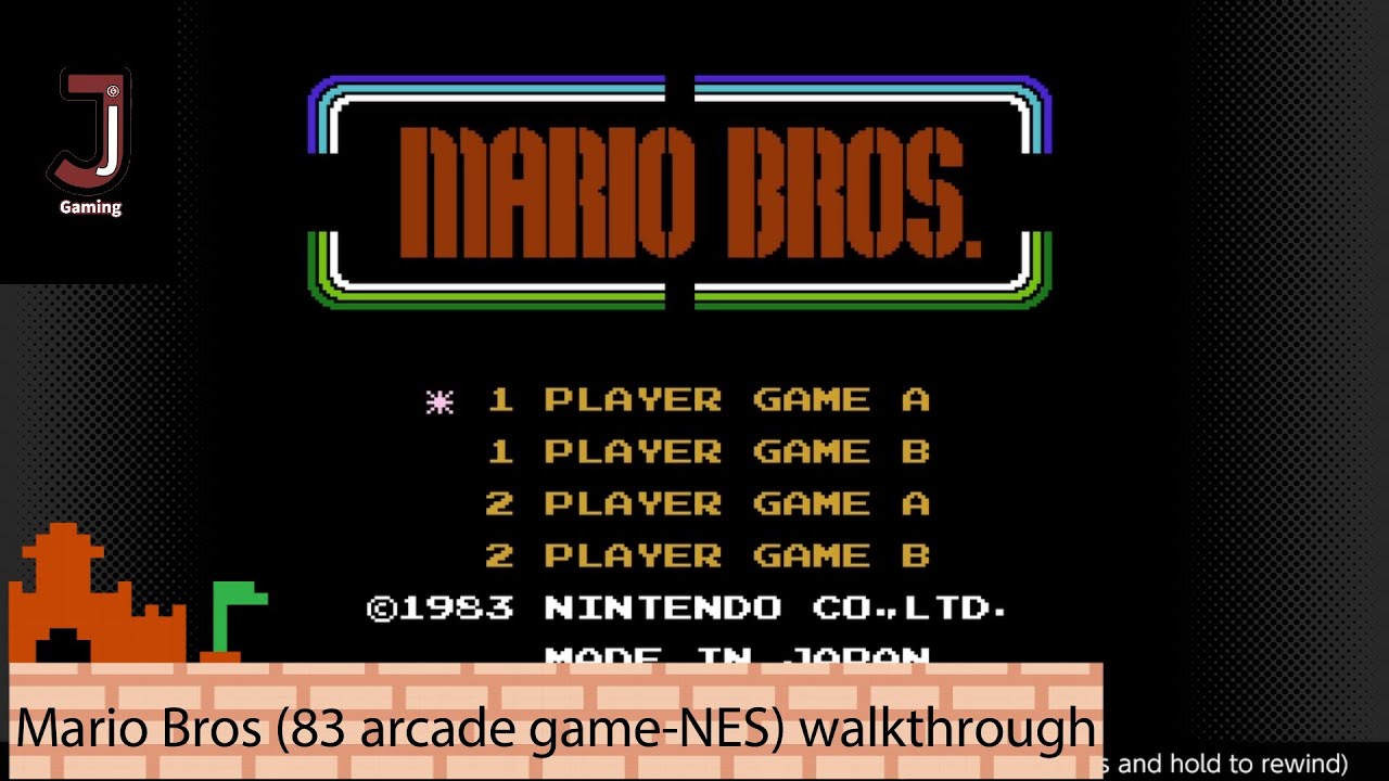 Mario Bros (1983 Arcade Game NES Port) Switch Online - YouTube