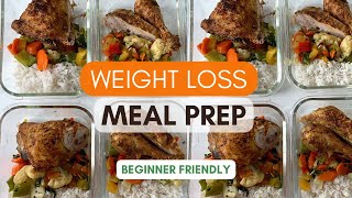 Quick Healthy Weight Loss Meal Prep |Chicken and Vegetables in under 1 HOUR | What I Eat in a Week