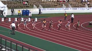 2015紀の国わかやま国体成年女子100m予選4組市川華菜11.91(-0.8) Kana ICHIKAWA1st