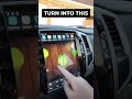 Before and After Installation on Toyota Tundra Sequoia (2007 - 2013) TESLA STYLE Android Head Unit