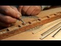 Elaboración artesanal de una roseta por el Luthier ecuatoriano LUIS UYAGUARI