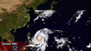 1998 Pacific Typhoon Season Animation v.2