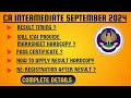 CA Inter September 2024 Result Time ? Hard copy result,Pass certificate,how to apply,Re-registration