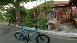 Ride testing my new Tern amp f1 minivelo at usapang Axie