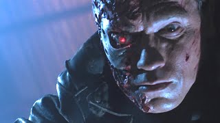 Arnie Schwarzenegger gets all hot and bothered in LA steelworks foundry - Terminator 2 game vs movie
