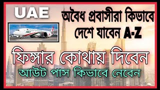 অবৈধ প্রবাসীরা কিভাবে দেশে যাবেন | কিভাবে আউট পাস নিবেন | কোথায় থেকে কি করবেন | BD Probasi