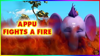 Episode 10 - Appu Fights a Fire | 4k | Appu the Yogic Elephant