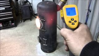 Fantastic Waste oil Stove Heater in Action Unbelievable Heat