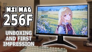 UNBOXING MSI MAG 256F MONITOR