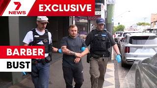 Police swoop in major drug bust, barber accused of selling cocaine from St Kilda salon | 7NEWS