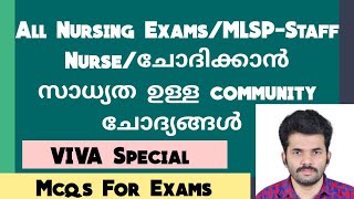 Important Community Health Nursing Topics For VIVA/Kerala PSC/JIPMER/MLSP/PGIMER/AIIMS/Nurse Queen