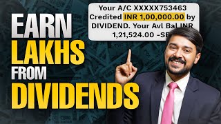Earn ₹1,00,000 INCOME From Dividends | 5 Best Dividend Stocks For Passive Income | Harsh Goela
