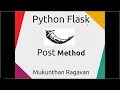 Python Flask - POST Method