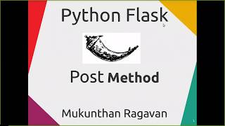 Python Flask - POST Method