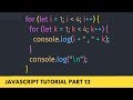 Nested For Loop Important for Dynamic Array  - JavaScript Tutorial Part - 12