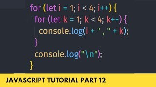 Nested For Loop Important for Dynamic Array - JavaScript Tutorial Part - 12