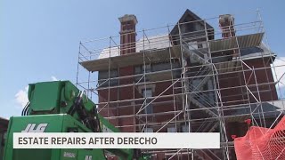Historic Cedar Rapids estate in final stage of repairs from 2020 derecho damage