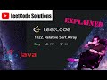 LeetCode 1122. Relative Sort Array Solution Explained - Java