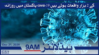 Samaa Headlines 9am | Pakistan daily COVID-19 cases below 2,000 for first time in over a month