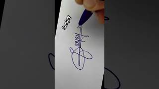 Sanjay , name sign #shorts #youtubeshorts #artist #handwriting #signature #viral #sign #trending