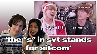 the “s” in svt stands for sitcom reactionㅣCouple React to Funny SEVENTEEN moments ㅣPoor Seungkwan