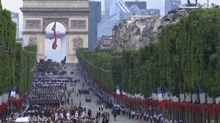 Raw: Colorful Parade Marks France's Bastille Day