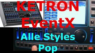 KETRON EVM / EventX / Event: POP Styles (complete style demo)