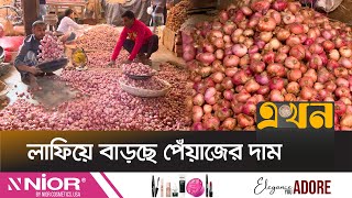 সরবরাহ কমায় বগুড়ায় পেঁয়াজের দামে আগুন | Onion Price Hike | Bogra News | Bazar Update | Ekhon TV