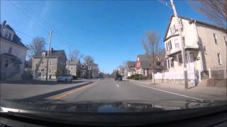 Driving towards and around Cranston, RI