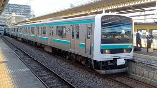 E501系k701編成 勝田駅発車