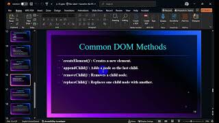 JavaScript DOM Methods (Part 24)