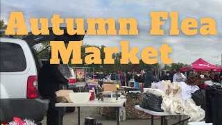 Antiques at an Autumn Flea Market