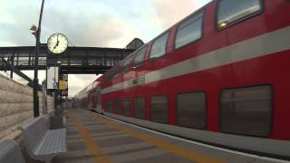 Israel. Train leaving the station Binyamina