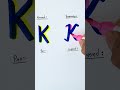 4 Lettering Styles 'K'' 💌 #shorts #viral #krushis'art #calligraphy