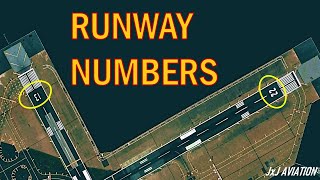 What are these Numbers on Runways? | and How are these Numbers designated for different Runways? |