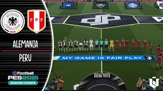 Alemania vs Perú - Amistoso Internacional  | Gameplay Pes 2021