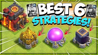 Top 6 TH10 Farming Strategy Without Heroes! Easy Loot Farming (Clash of Clans)