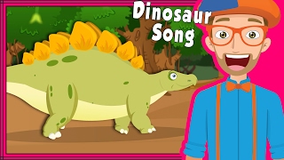 Blippi Dinosaur Song and More | Educational Videos for Preschoolers