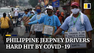 Coronavirus pandemic forcing jeepney drivers in the Philippines off the road to beg on the streets