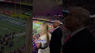 President Donald Trump and Ivanka Trump enjoying Super Bowl LIX at Superdome in New Orleans, LA