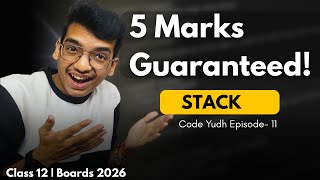 Stack in Python — Easiest Explanation + Board Pattern Questions | Class 12 | Code Yudh EP 11