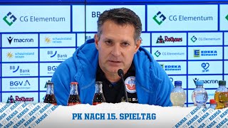 💬 PK nach dem Spiel: Karlsruher SC vs. F.C. Hansa Rostock | 2. Bundesliga⚽