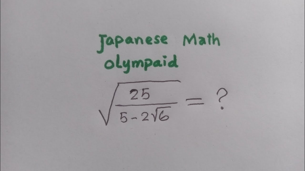 The Insane Math Olympiad Problems From Japan Youtube