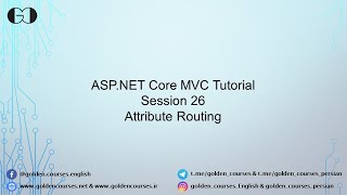 Attribute Routing - Session 26