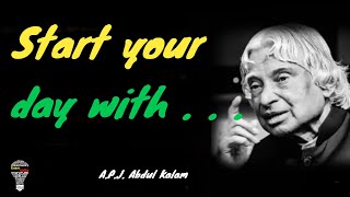 Speak 5 Lines To Yourself Every Morning || APJ Abdul Kalam Best Motivational Lines || By Vikas ||
